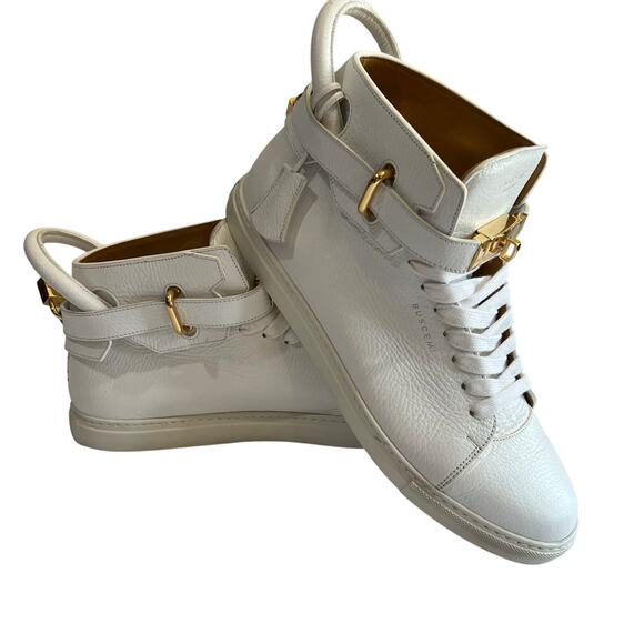 Buscemi Italian Leather Sneakers Men’s size 46 - Picture 1 of 11